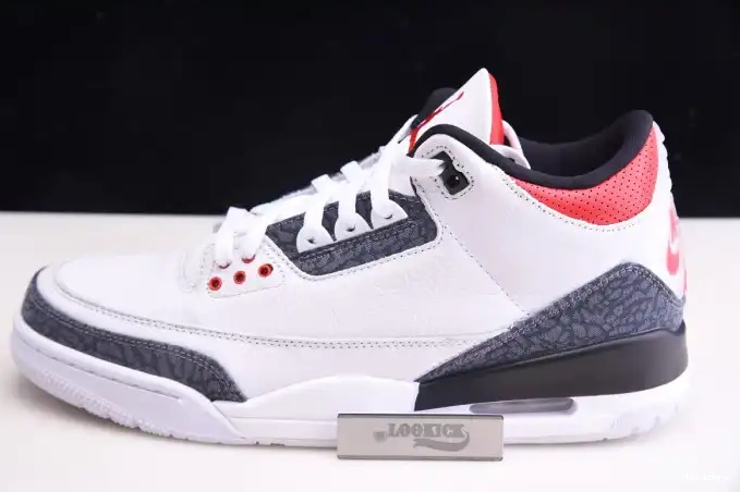 TBkick "WHITE RED" FIRE 3 JORDAN RETRO CZ6431-100 AIR 0606